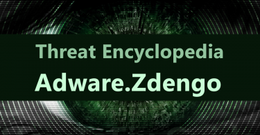 Adware.Zdengo is adware that appears on the screen when antivirus detect suspicious activity.