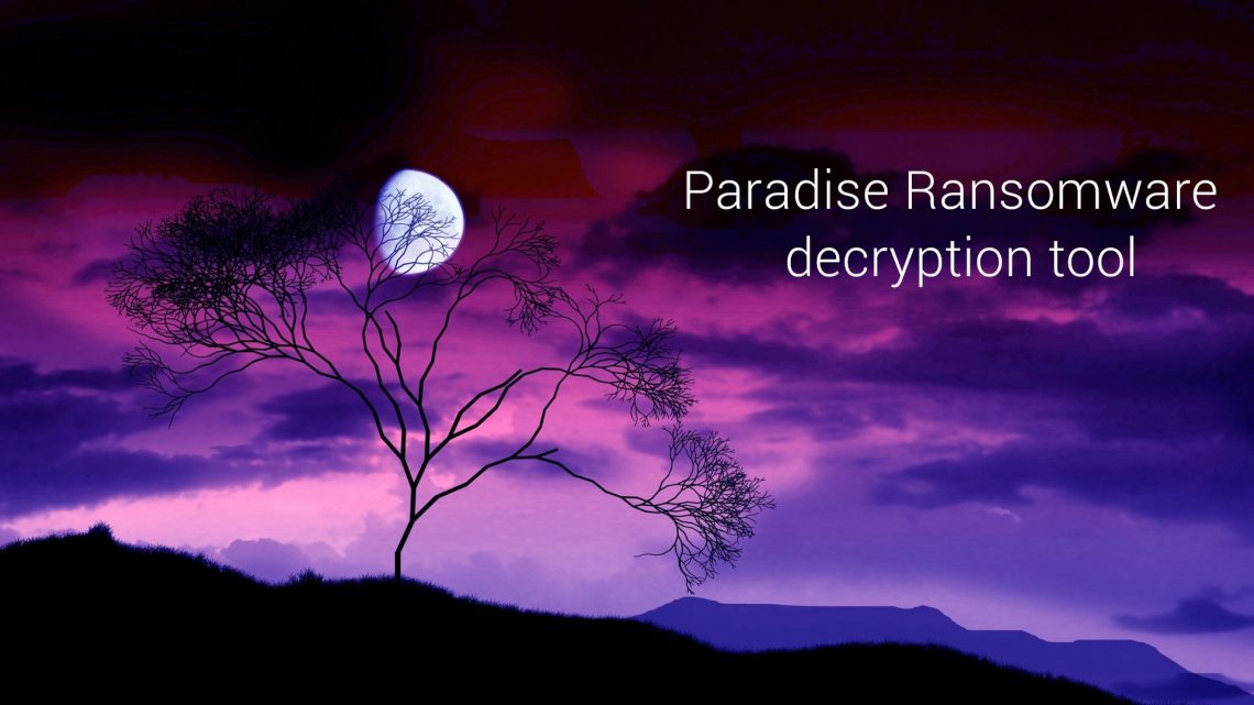 Paradise Ransomware decryption tool