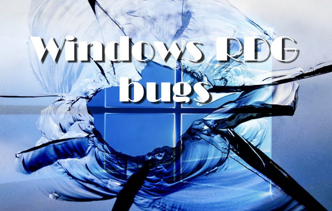 Exploits for bugs in Windows RDG