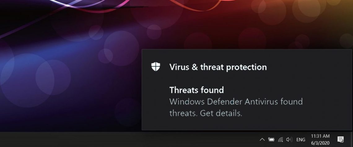 Microsoft Defender Virus Found
