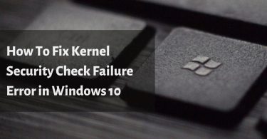 Kernel Security Check Failure