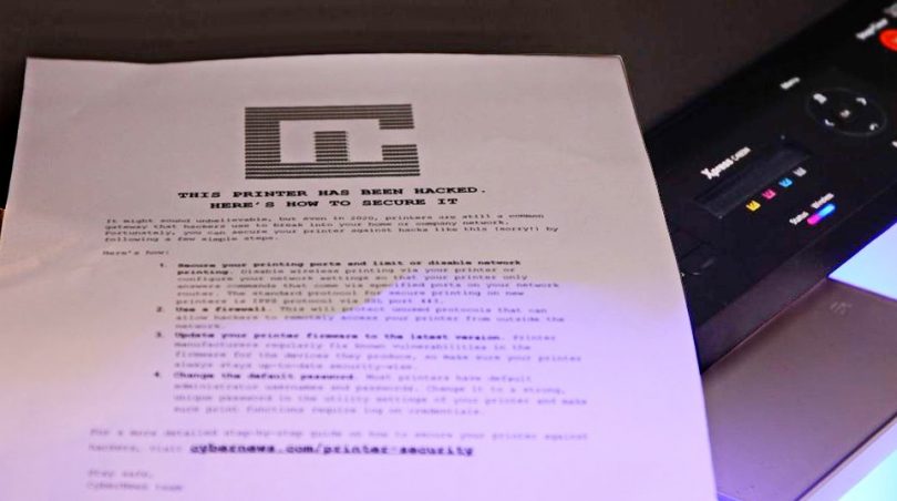 Researchers hacked 28000 printers