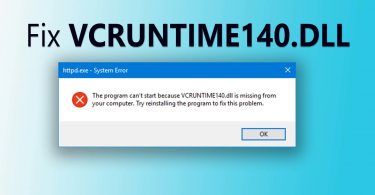 Fix VCRUNTIME140.DLL