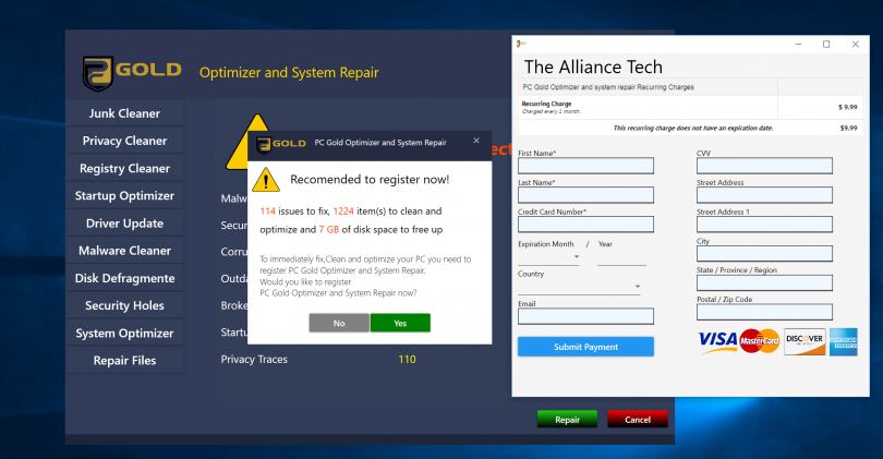 PC Gold Optimizer and System Repair