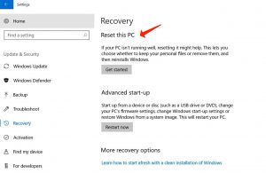 reinstall windows - recovery