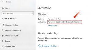 Windows10アクティベーションを再インストールします