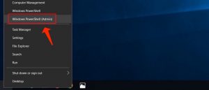 Windows 10 Quick Menu