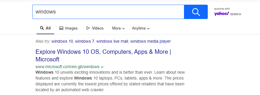 ConverterSearchPlus changed the search engine to Yahoo