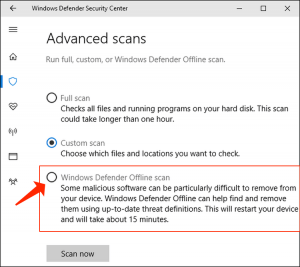 Microsoft Defender Offline-Scan