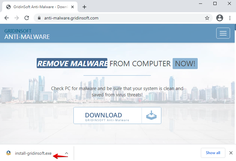 Descarga GridinSoft Anti-Malware