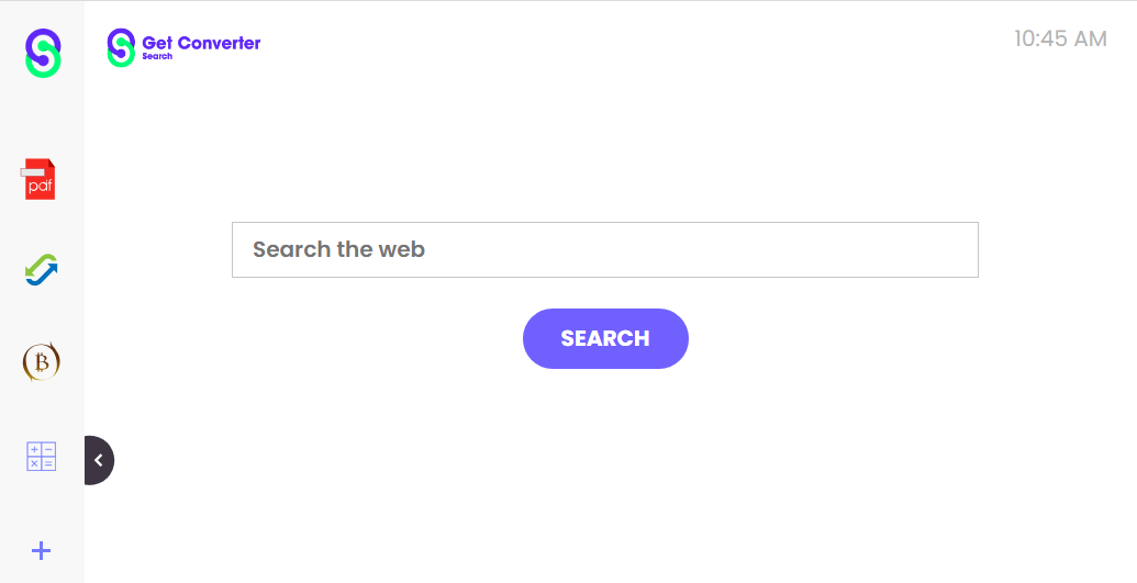 GetConverterSearch changed the main browser page