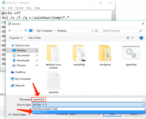 save speed.bat