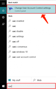 user account settings