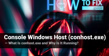 conhost.exe - What is this process?