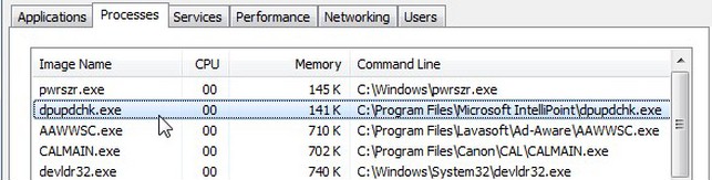 dpupchk.exe process in Task Manager
