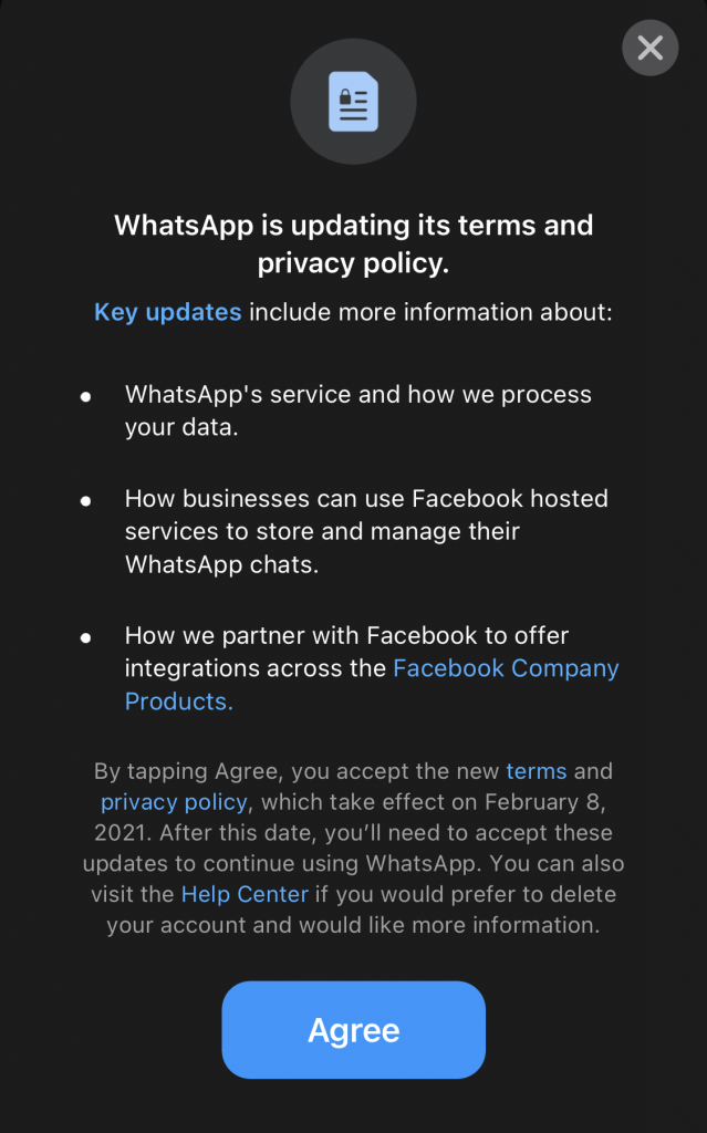 WhatsApp denies Facebook access