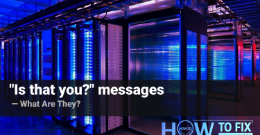 "Is that you?" messages in Facebook - what are they?
