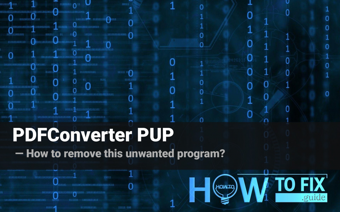 Remove PDFConverter from your PC