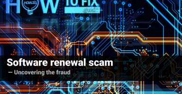 Software renewal scam. Uncovering the fraud