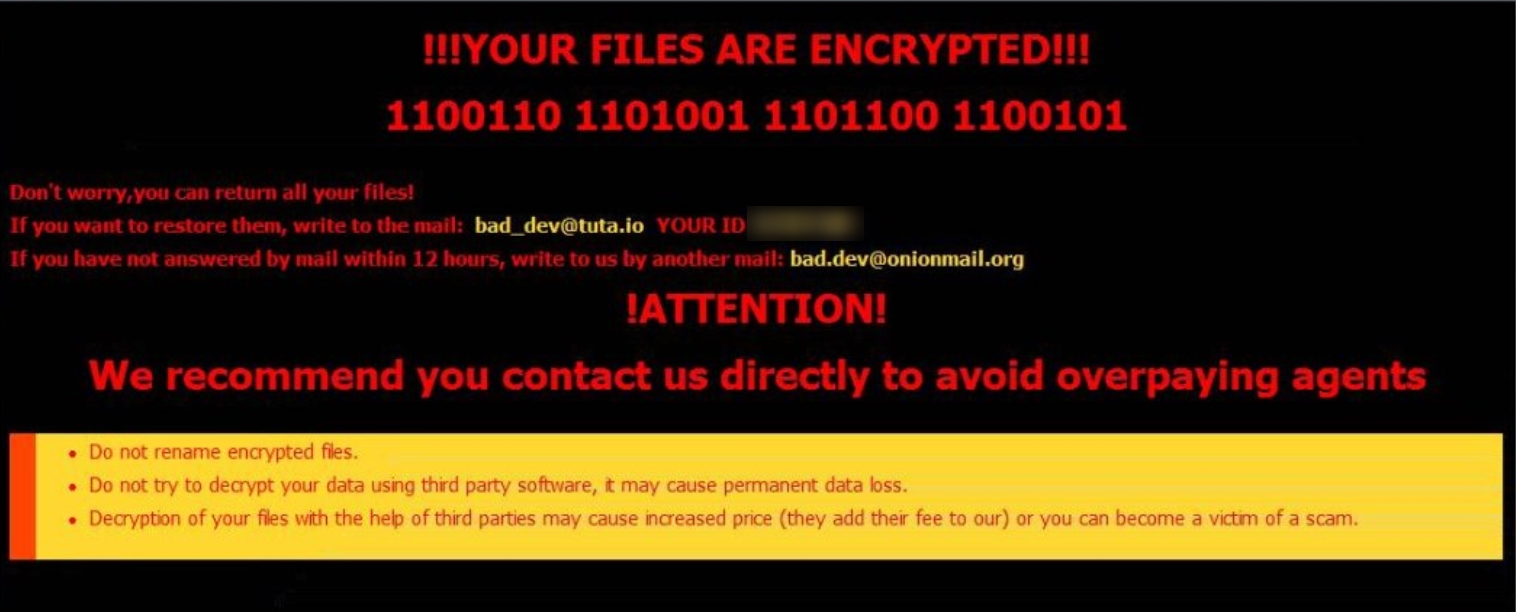  [bad_dev@tuta.io].bdev ransomware