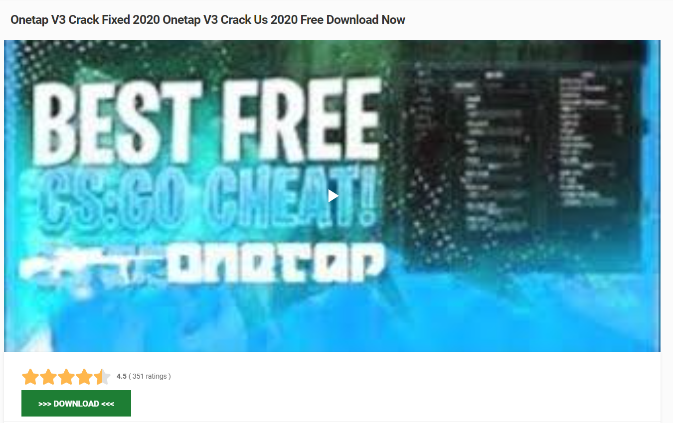 Onetap V3 free download fake site