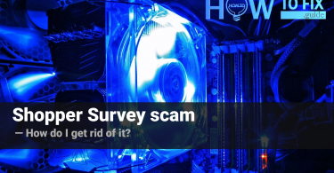 Shopper Survey scam – how do I get rid of it?