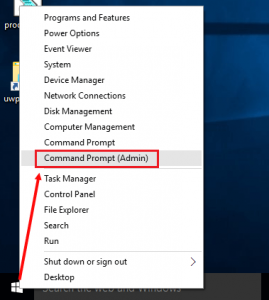 windows command prompt admin