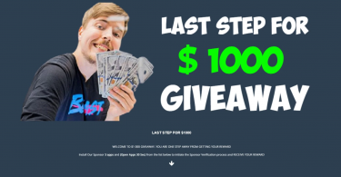 Mr Beast Giveaway – what is this page?