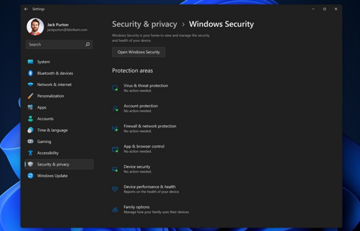 Windowsセキュリティ