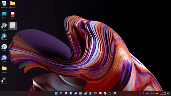 Window wrap/uwrap animation Windows 11
