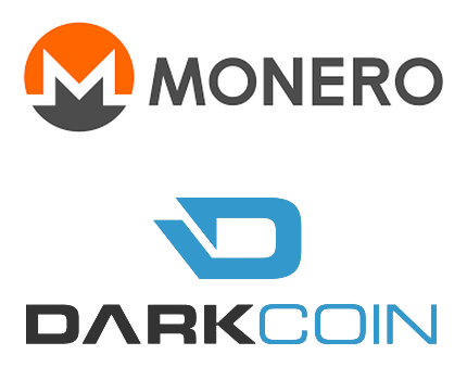 Monero DarkCoin logos