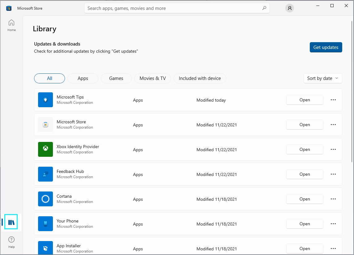 Microsoft Store Library