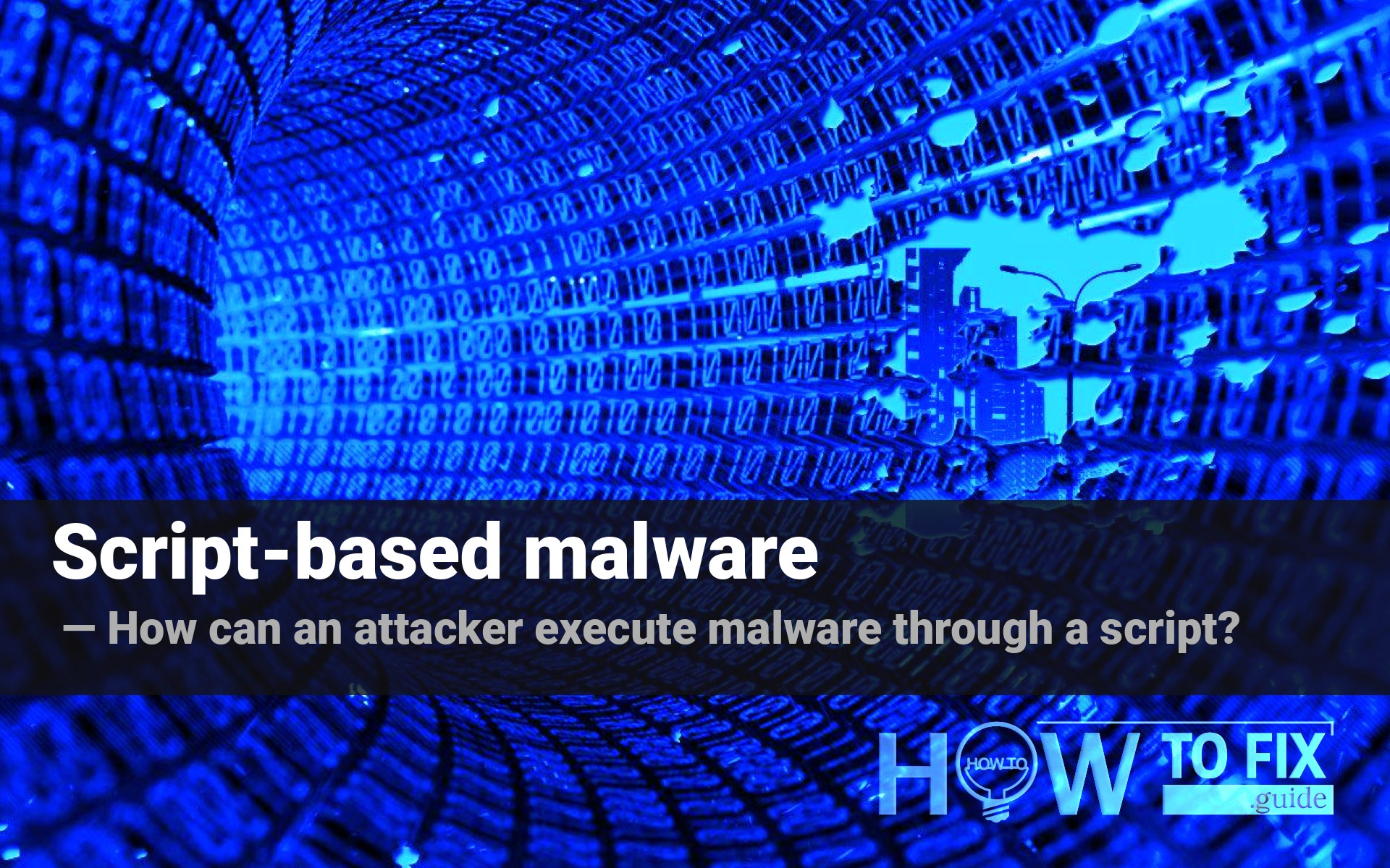 Script-based malware. How can an attacker execute malware through a script?