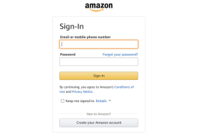 amazon-enter your login and password