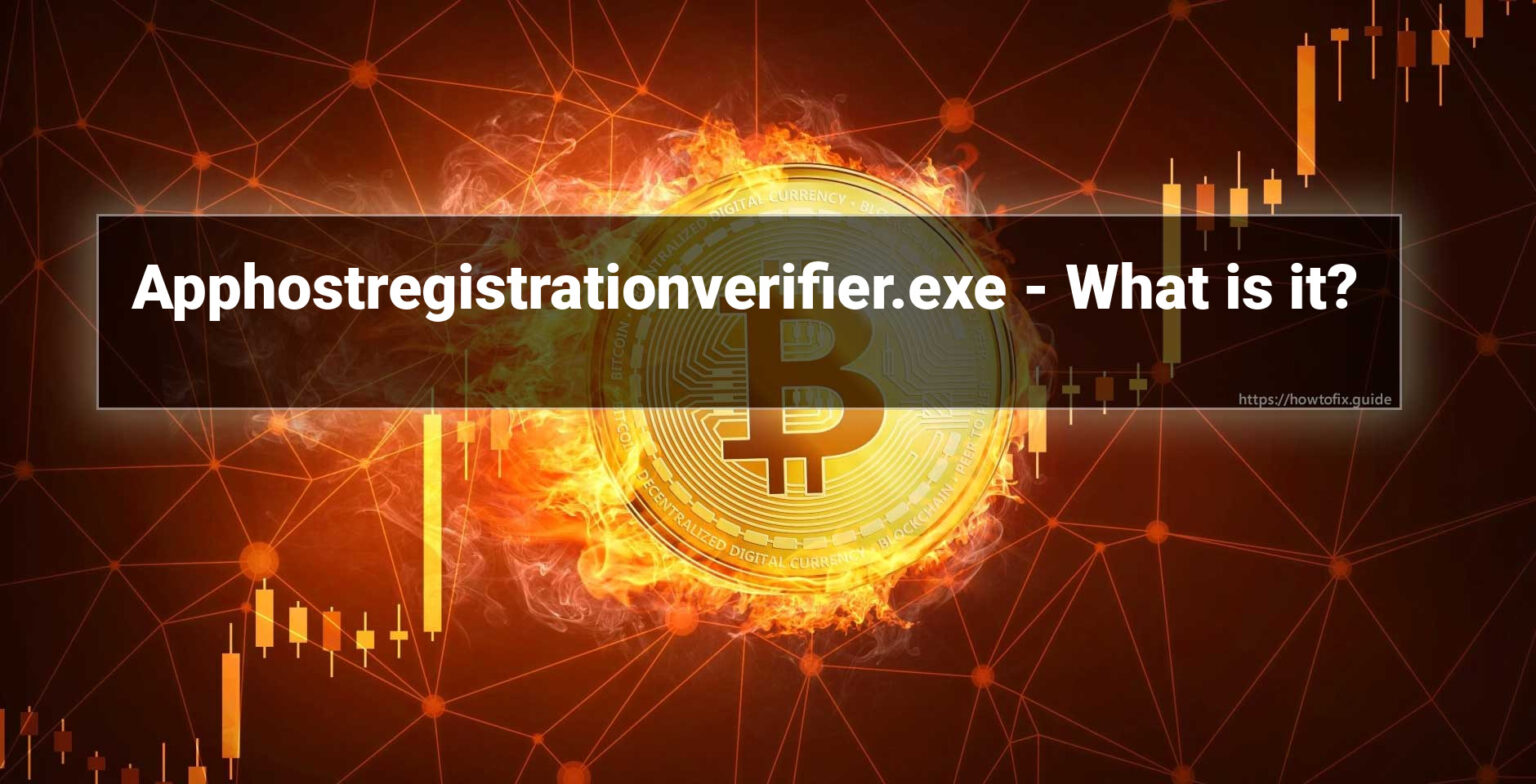 Apphostregistrationverifier exe virus coin miner trojan removal