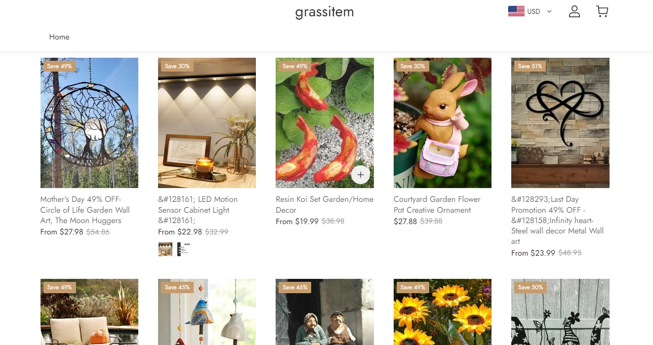 Grassitem.com is Not Safe for Online Shopping