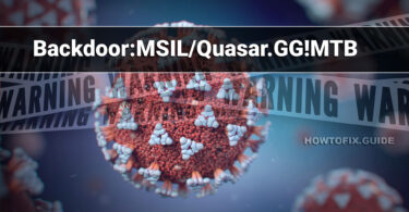 Backdoor:MSIL/Quasar.GG!MTB - QuasarRAT Removal Guide