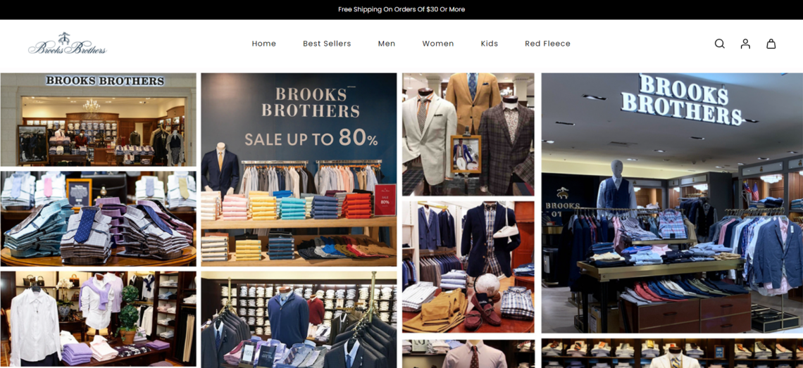 Brooksbrothersoutlets.store Scam Store A Fake Brooks Brothers site