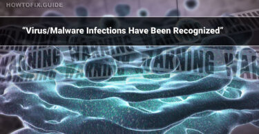 “Virus/Malware Infections Have Been Recognized” Scam
