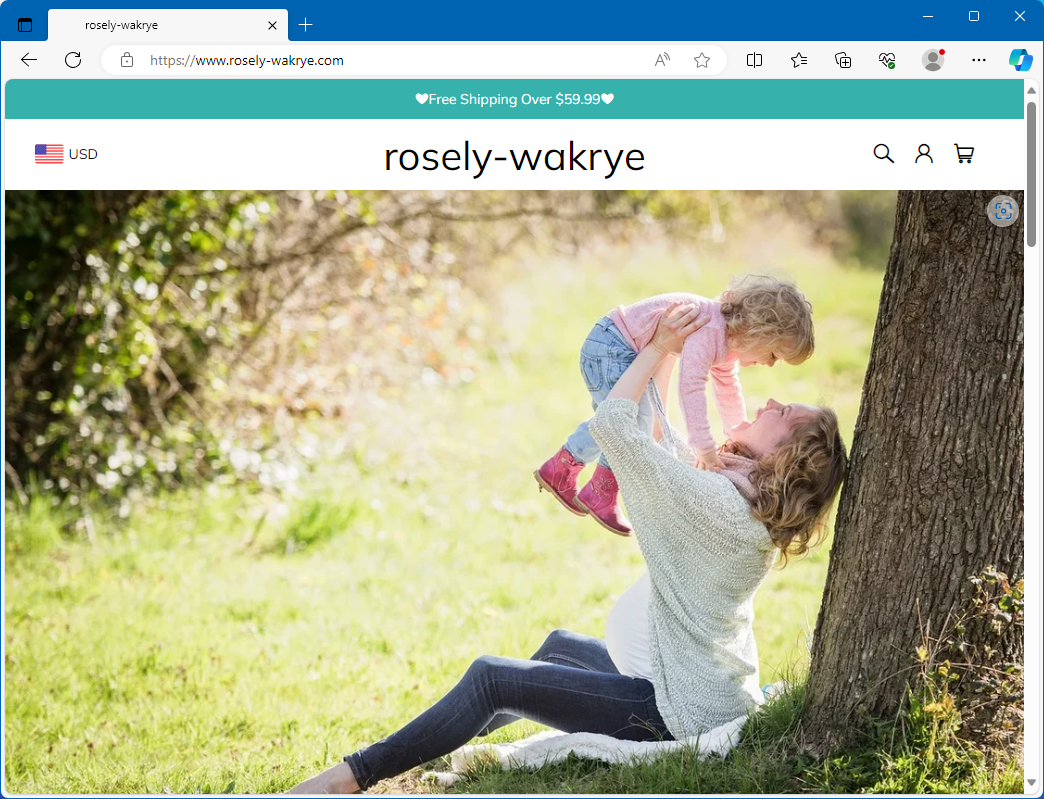 Rosely-wakrye.com Scam screenshot