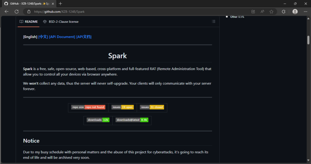 Analysis of SparkRAT