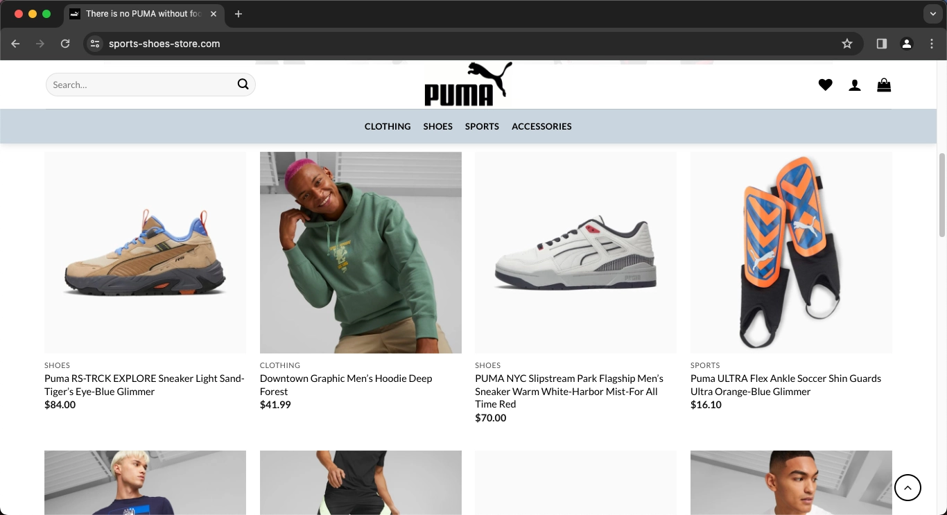 Sports-shoes-store.com Scam Store: A Fake Puma Website