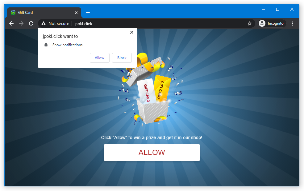 Jpokl.click push notification