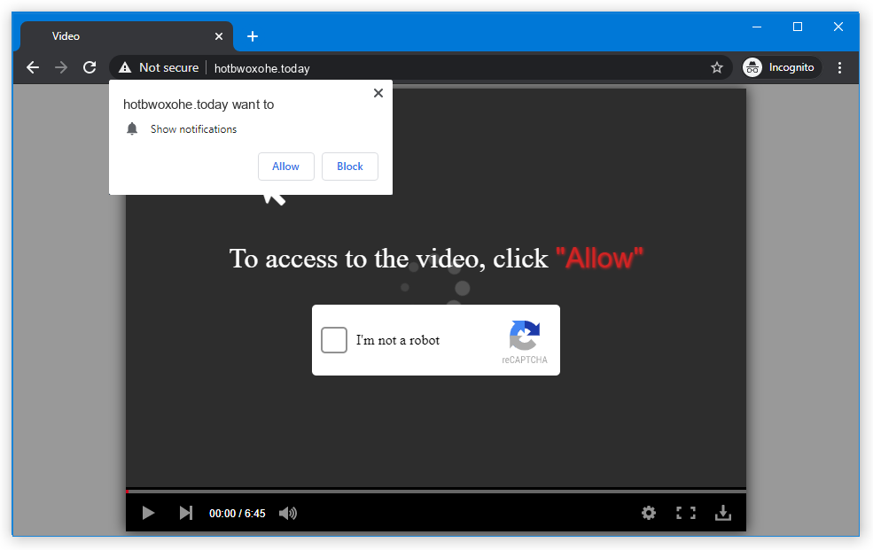 Hotbwoxohe.today push notification