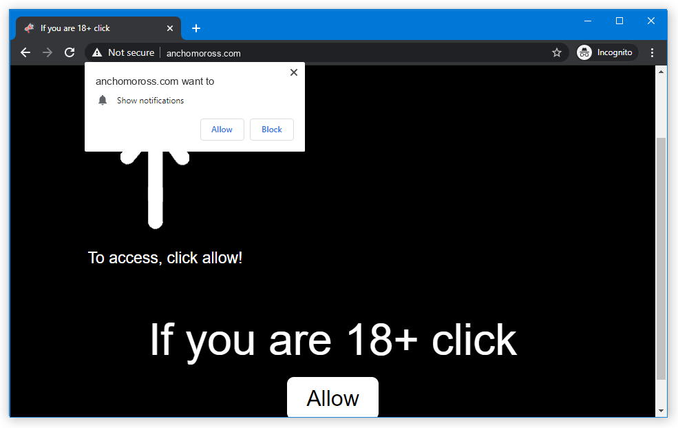 Anchomoross push notification