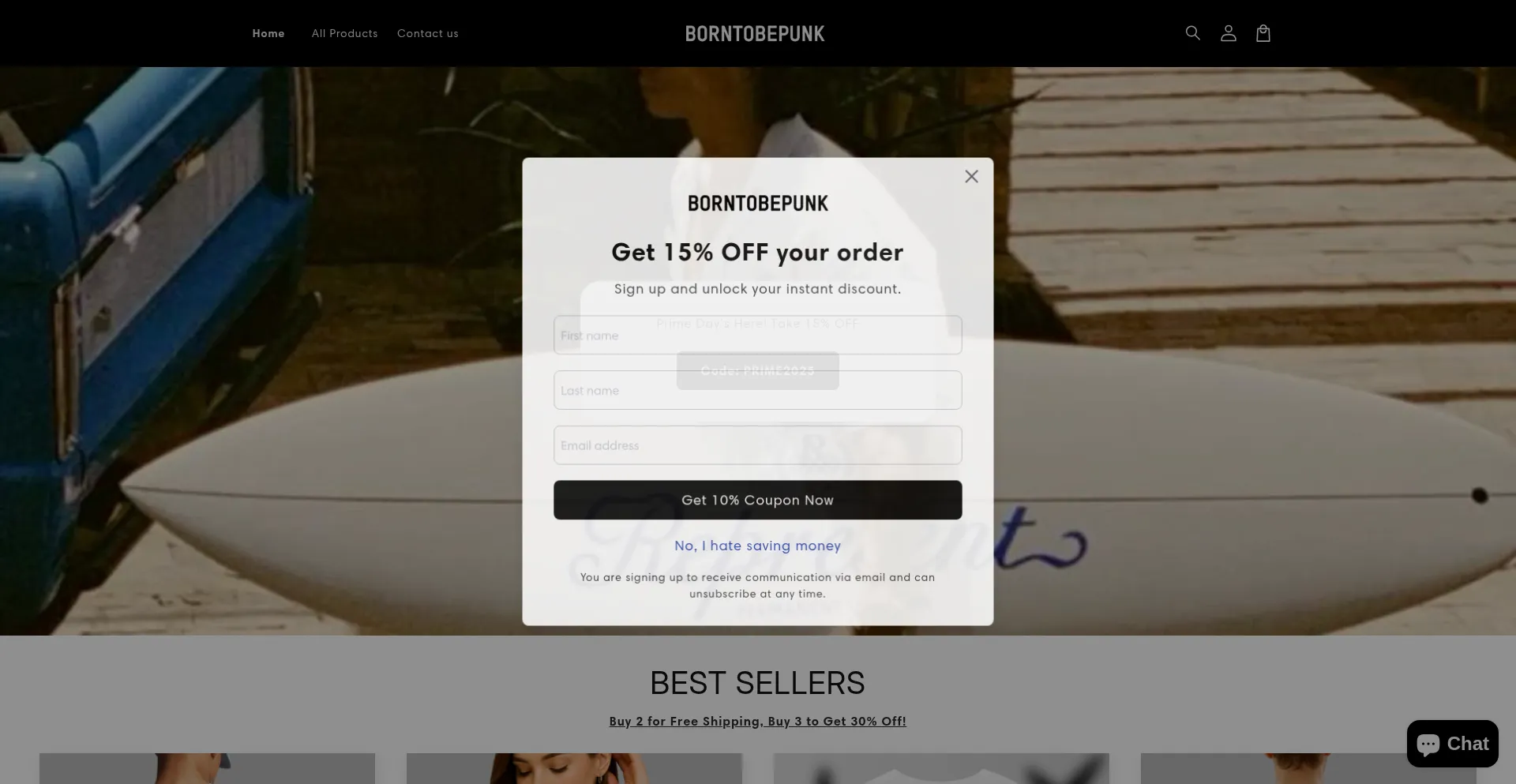 Borntobepunk.com Scam