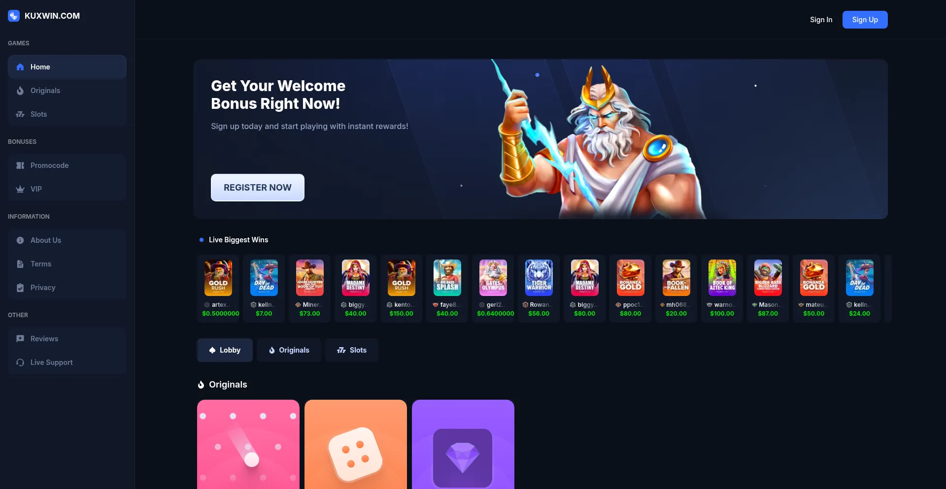 Kuxwin.com Casino Scam