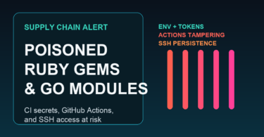 Poisoned Ruby gems and Go modules supply chain alert