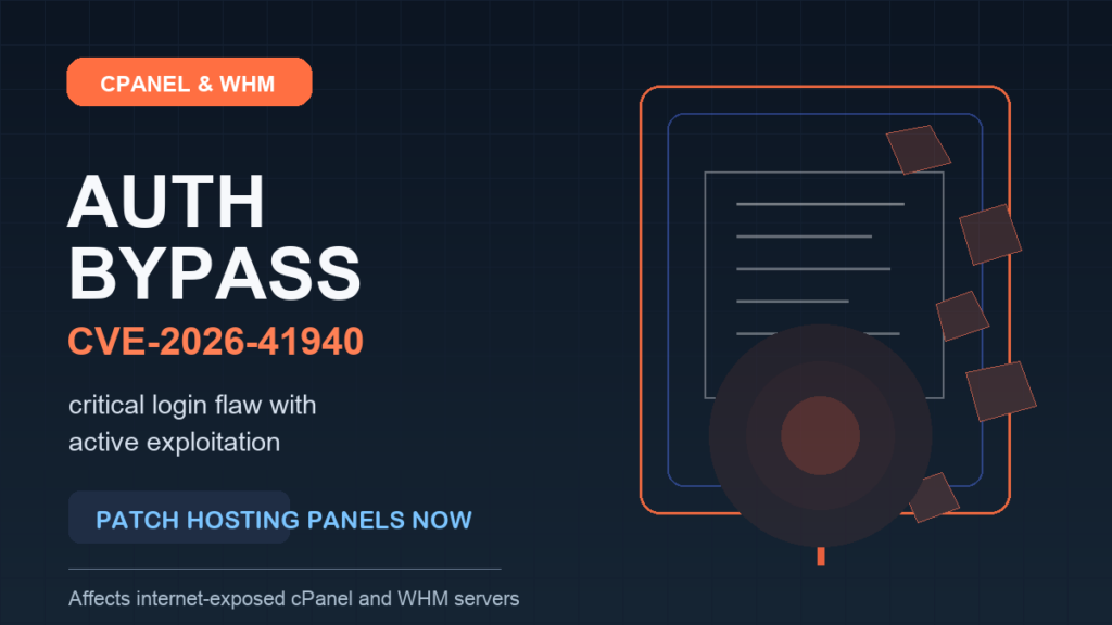cPanel and WHM authentication bypass CVE-2026-41940 under active exploitation