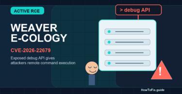 Weaver E-cology CVE-2026-22679 remote code execution warning